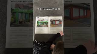 Sneak peek into my newspaper 👀 #studentjournalism #journalist #newspaper #selfpublished