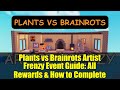 Plants vs Brainrots Artist Frenzy Event Guide: All Rewards & How to Complete
