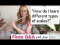 How to learn different types of scales on the flute