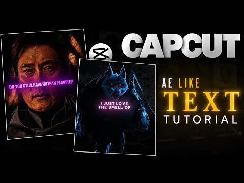 After Effects Like Text Effect in CapCut?! 🤯 | Full Tutorial