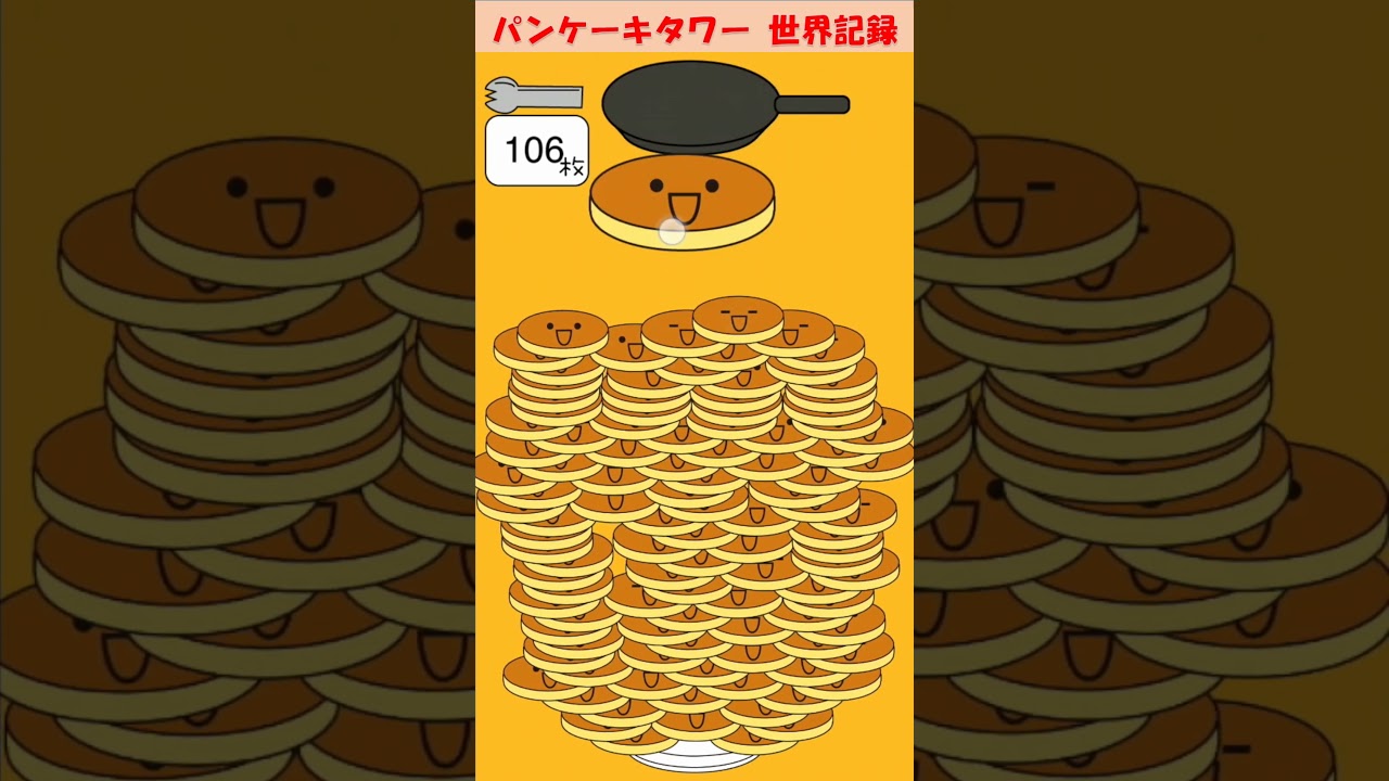 パンケーキタワー 世界記録② - YouTube