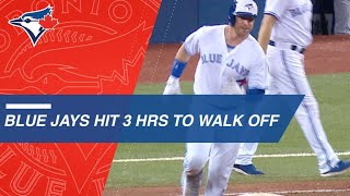 Blue Jays walk off with 7 runs in 9th