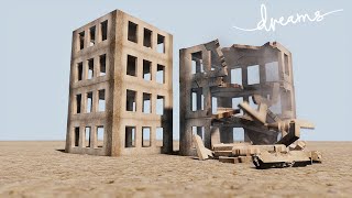 Destructible buildings in Dreams PS4