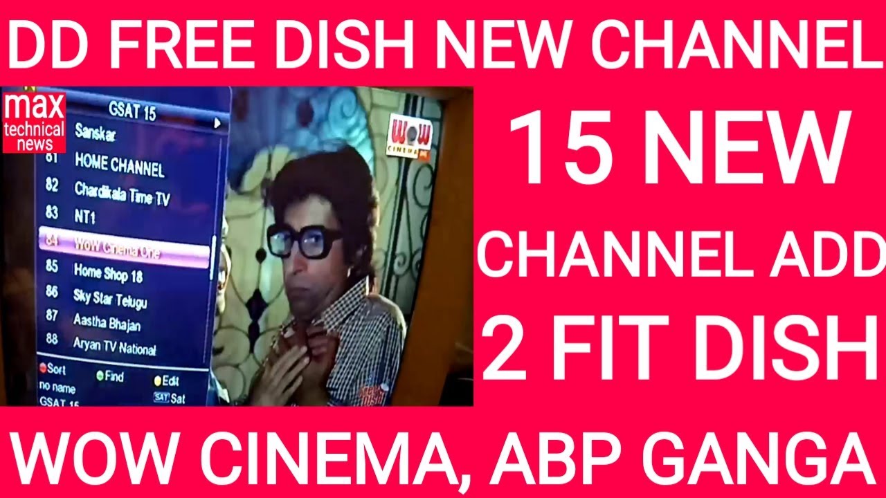 DD fre dish new update 15 new channel add 15-5-2019