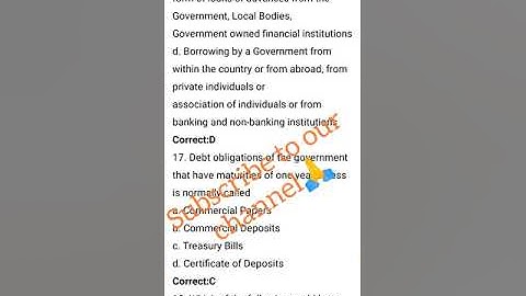 SYBCOM Business Economics (Macro) 4th unit Public Finance mcq #imp 4th sem