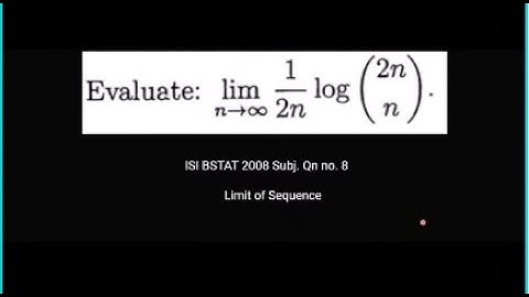 Limit of Sequence | ISI B.Stat 2008 Subjective Problem 8 | ISI - CMI Entrance Program