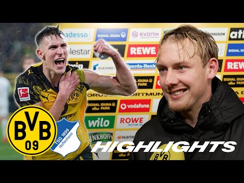 Schlotti scores while falling, Brandt celebrates anniversary | BVB – TSG Hoffenheim 2–0 | Highlights