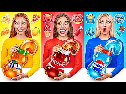 Food of The Same Colors Challenge | Funny Food Challenges by TeenDO