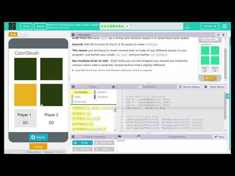 Unit 5 - Lesson 10 #9: You Try It - Make A Random Color