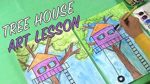 Tree House Preschool Art Lesson