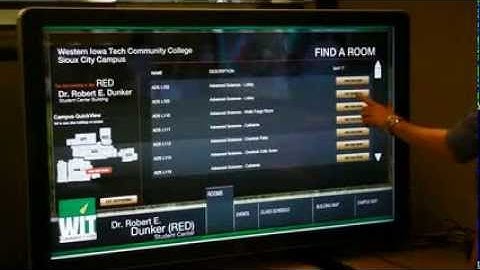 Western Iowa Tech Community College - Interactive Wayfinding by Visix