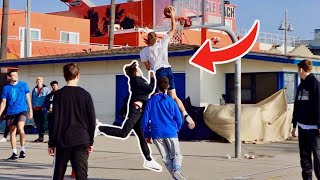 Dunking On Strangers At Venice Beach! (ft. Chris Staples & TMO)