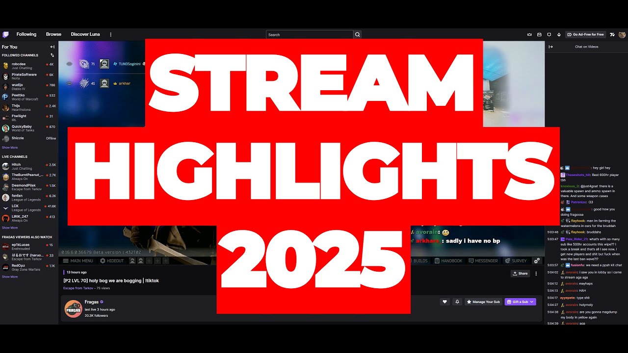 Лучшее из Фрагаса: Самое смешное за 2025 год, часть 1 | Побег из Таркова