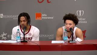 Watch Alabama's Labaron Philon Mark Sears Florida Post Game Press Conference