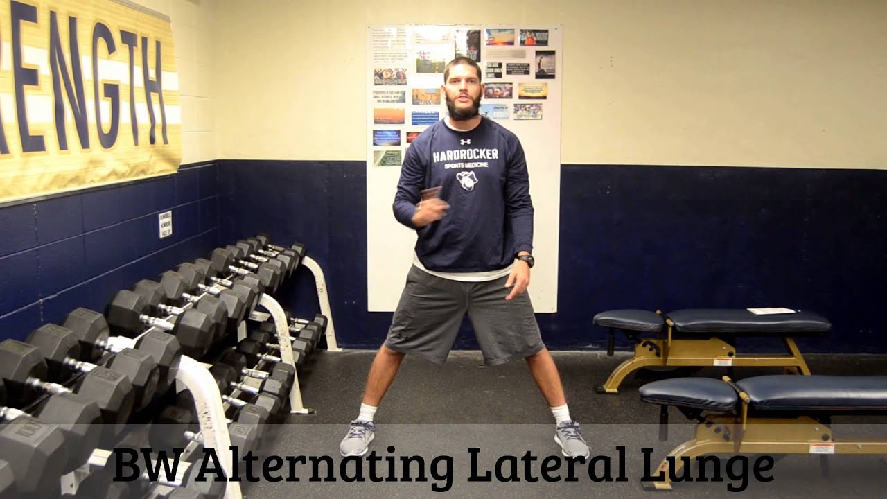 BW Alternating Lateral Lunge - YouTube
