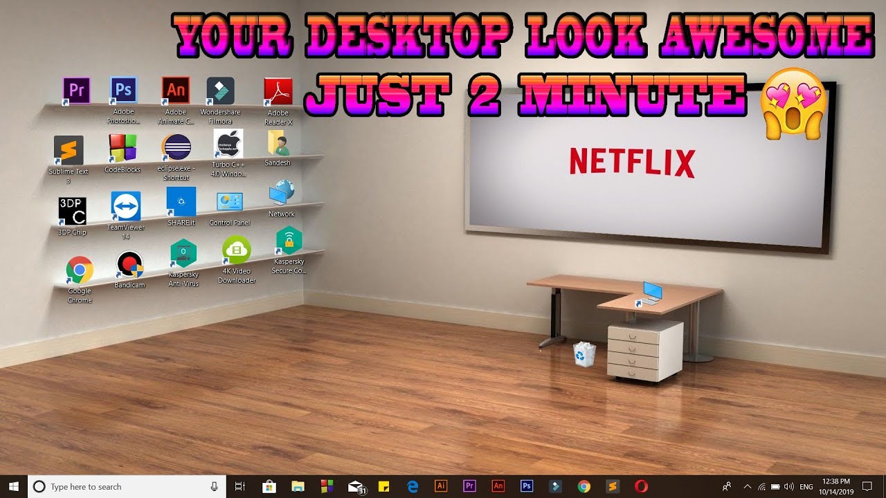 How To Make Classic 3D Desktop In Windows 7/8/10. Make Your Desktop