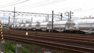 2009.8.2 EF66-32牽引ホキ1000(太平洋セメント)、貨物列車。