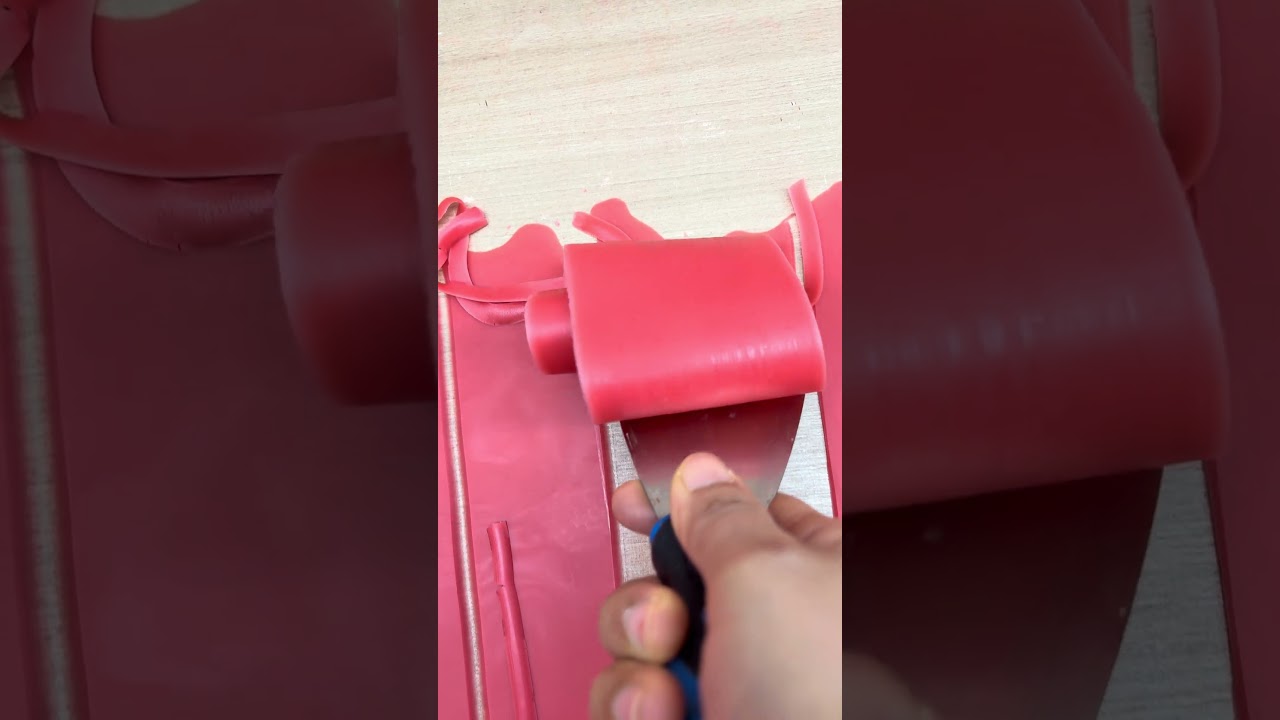 Cracking and peeling honeycomb-texture wax.