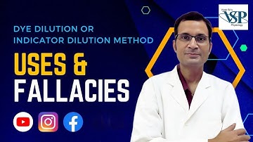 "Dye dilution or indicator dilution method" - Uses and fallacies #medical #doctor #education