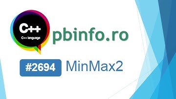 Limbajul C++, problema #2694 MinMax2 de pe site-ul pbinfo.ro