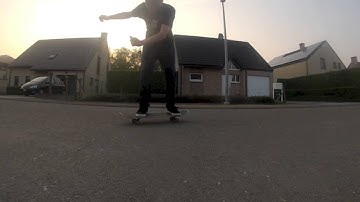 first person skateboarding : pop-shuvit late flip