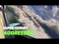 F-18 Super Hornet Aggressor Cockpit View (Pilot's Perspective) #avgeek #aviation #f18superhornet