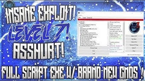 [Working] ✅ FULL HACK/EXPLOIT! ✅ | ASSHURT ! | FULL LUA SCRIPT EXE W/ BRAND NEW CMDS!!! (OMG!)