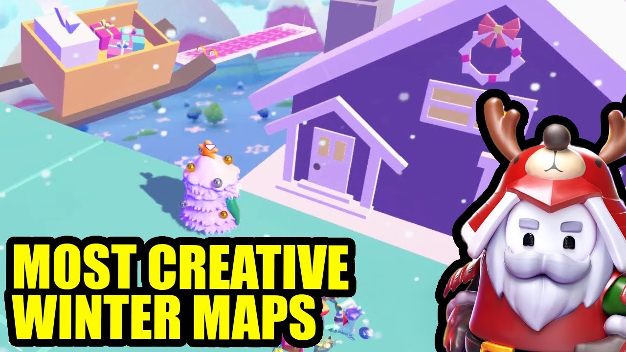 BEST WINTER CREATIVE MODE MAPS - Fall Guys - YouTube