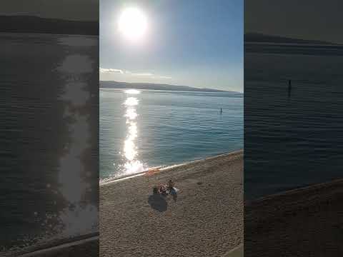 Baška Voda #beach in October #beach #traveling #croatia #baskavoda #makarskariviera