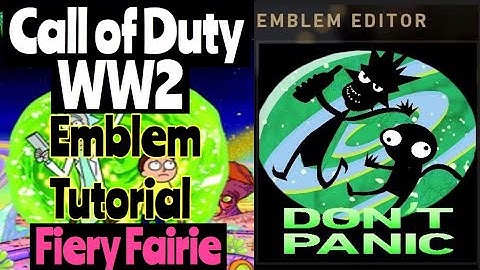 Call of Duty WW2: How to make Rick and Morty/ Emblem Tutorial