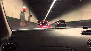 SL55 AMG tunnel run exhaust sound