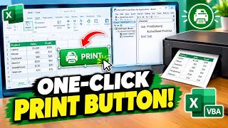 Excel Hack: Create a Permanent One-Click Print Button (VBA Macro)