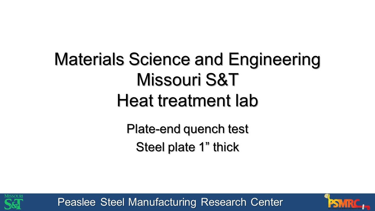 Plate-end quench test