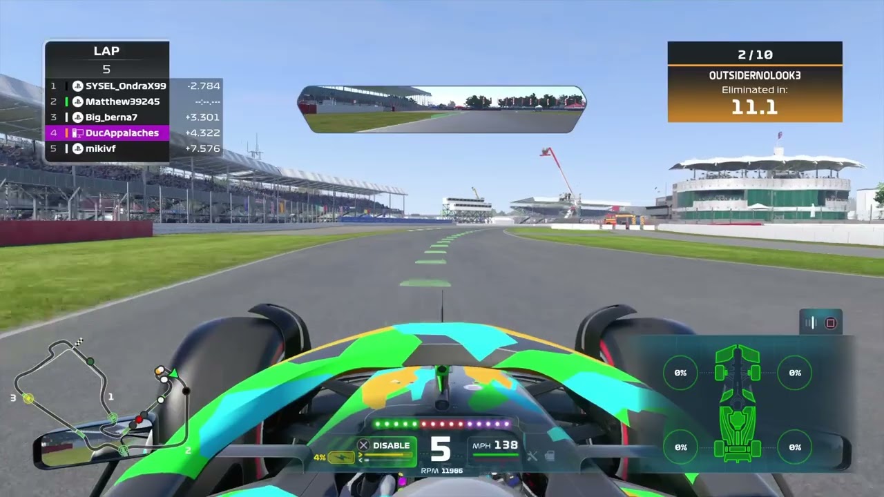 F1 22 elimination race