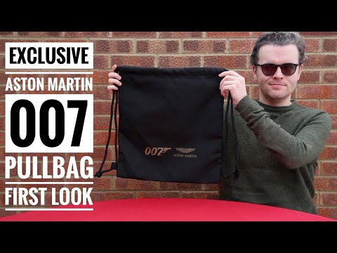 ASTON MARTIN JAMESBOND 007 ナップサック First look at the ASTON MARTIN 007 PULLBAG a perfect gift