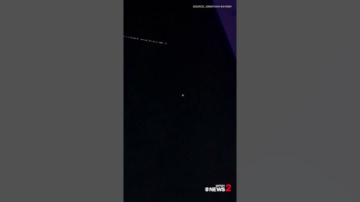 What's that in the sky? A group of moving lights flying across the sky in the Triad