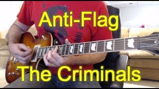 Anti-Flag - The Criminals - Punk Guitar Cover (guitar tab in description!)