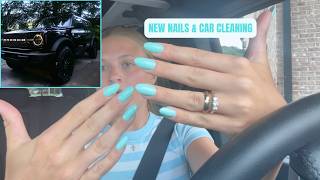 NEW SUMMER NAILS 🩵 WALMART HAUL...CLEANING 🚗