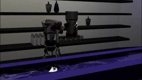 Blender Robot with Fluid sim: Barbot