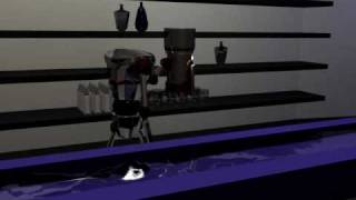 Blender Robot with Fluid sim: Barbot