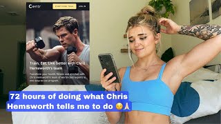 I FOLLOWED CHRIS HEMSWORTH’S NEW TRAINING APP FOR 72 HOURS | Centr Sample and Review
