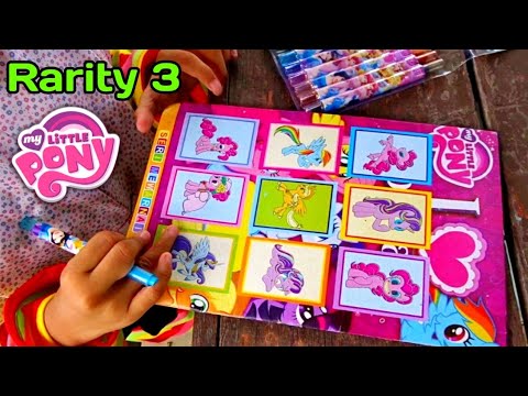 Mewarnai Rarity My Little Pony 💙 Coloring Book My Little Pony 💜 Hobi Mewarnai Crayonya Princess ...