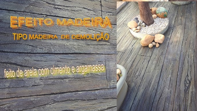 EFEITO PEDRA COM CIMENTO 😎😃👇👇 - Efeito madeira com argamassa