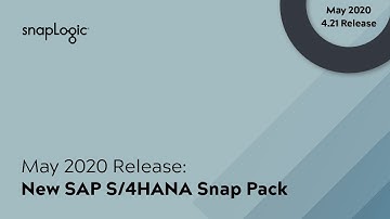 May 2020 Release: SAP/4HANA Snap Pack