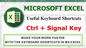 MS Excel Shortcuts | Ctrl+Single Key | Part-13 |