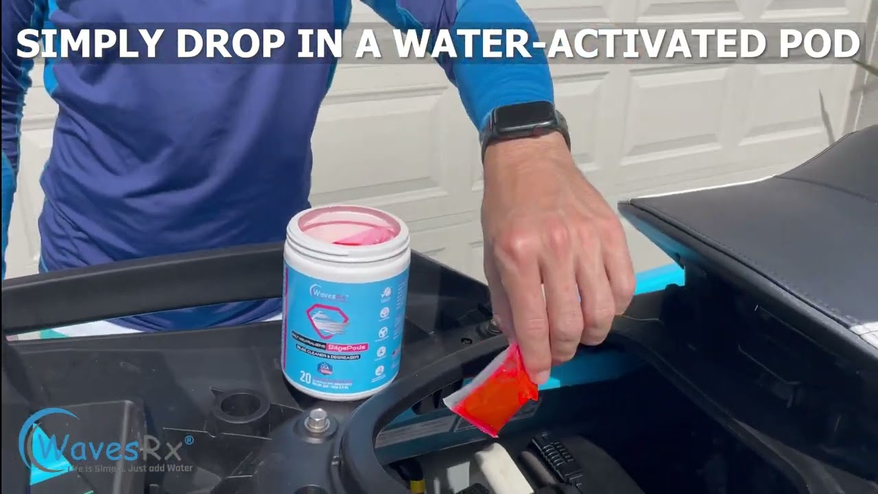 WAVESRX Salt Neutralizing BilgePods - Drop & Go Bilge Cleaner & Degreaser for Boats & Jet Skis