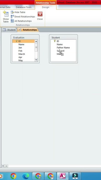 How to Create Relationship between two Tables in MS Access | Learn ...