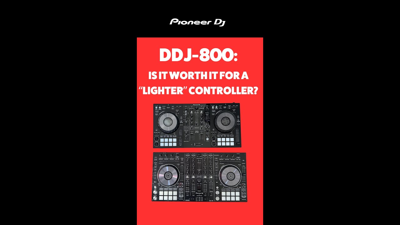IS THE PIONEER DDJ-800 EASIER TO TRANSPORT THAN THE DDJ-1000 