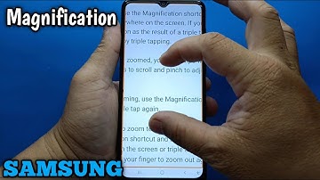 How to enable/disable magnification on Samsung Galaxy A02 | Visibility Enhancements