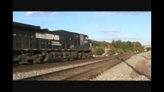 NS Transfer Intermodal Train G5A Stagging in Austell, GA